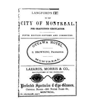 Langford's guide to the city of Montreal, being a synopsis of its history, statistics &c