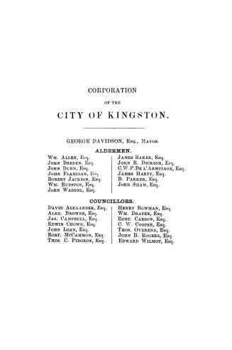 Directory of the city of Kingston, for 1857-1858,