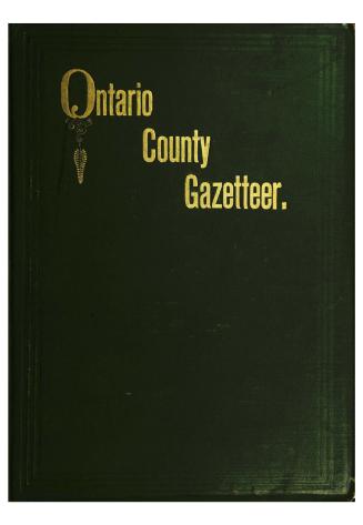 Ontario County gazetteer and Canadian cyclopaedia