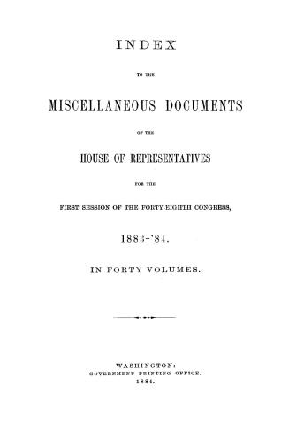 Jeannette inquiry. : before the Committee on Naval Affairs of the United States House of Representatives, Forty-eighth Congress