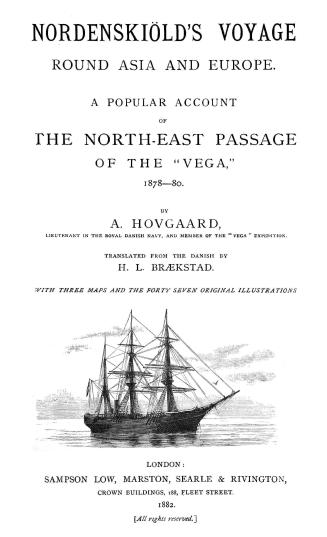 Nordenskiéd's voyage round Asia and Europe