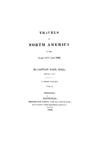 Travels in North America in the years 1827 and 1828