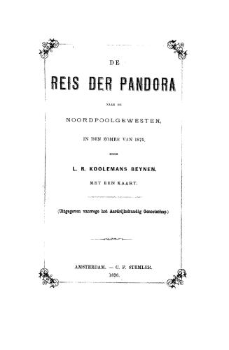 De reis der Pandora naar de noordpoolgewesten, in den zomer van 1875