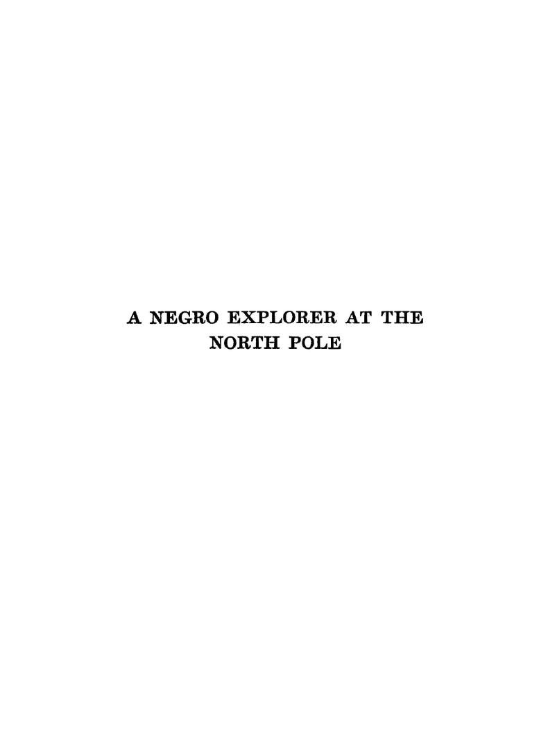 A Negro explorer at the North pole