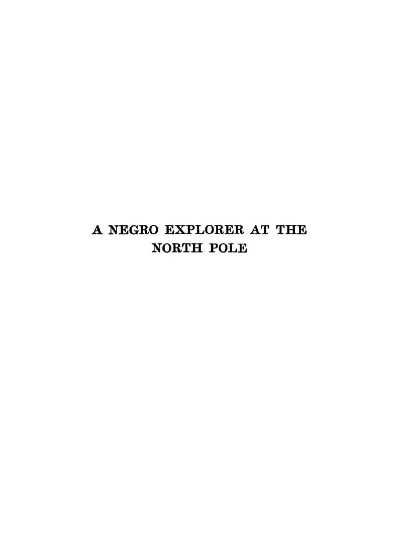 A Negro explorer at the North pole