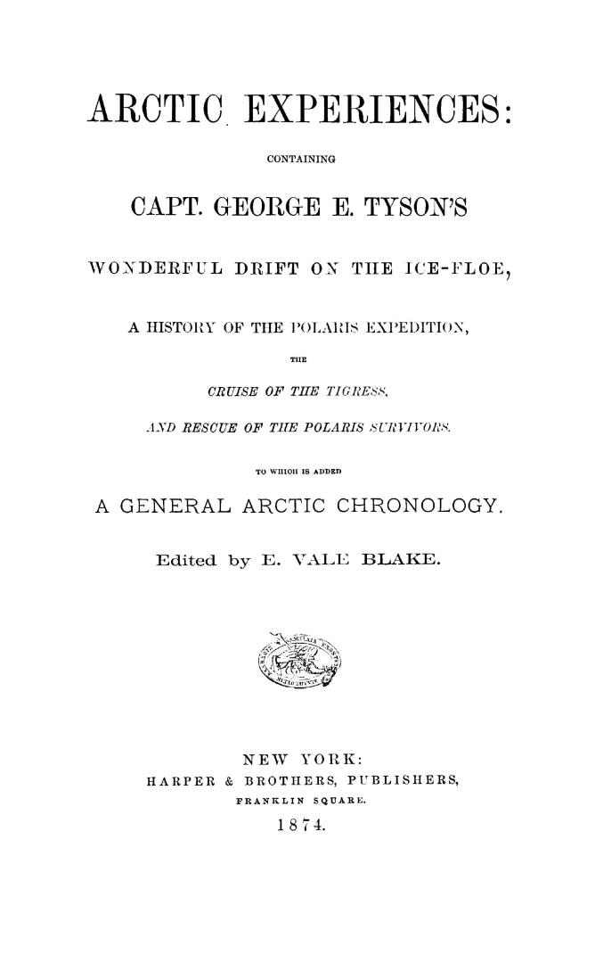 Arctic experiences