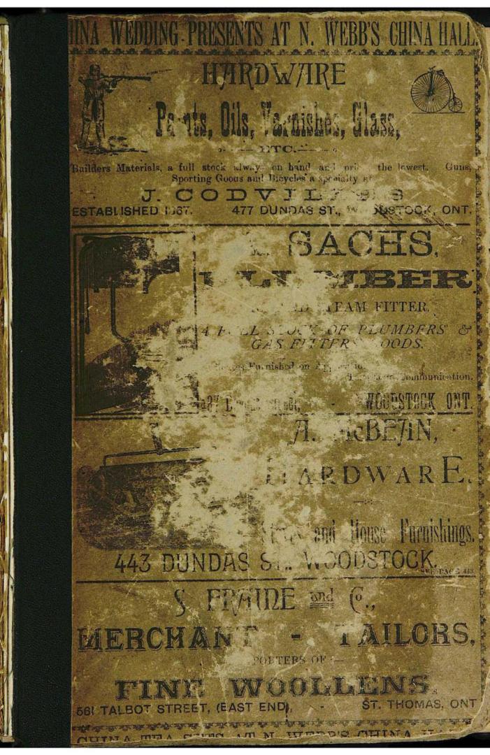 The Union Publishing Co.'s (of Ingersoll) farmers' and business directory for the counties of Elgin, Middlesex, Norfolk and Oxford. Vol. IV