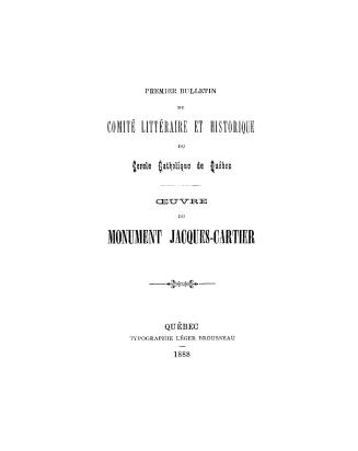 Å’uvre du monument Jacques-Cartier