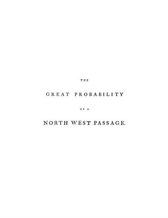 The great probability of a north west passage