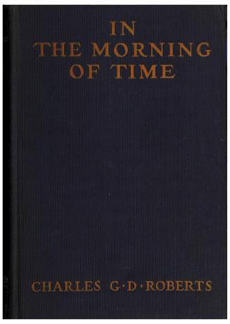 Book cover: Dark navy blue cloth bound with the novel's title and author in orange lettering. 