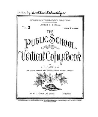 The public school vertical copybook