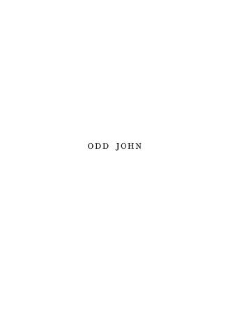 Odd John: A story between jest and earnest