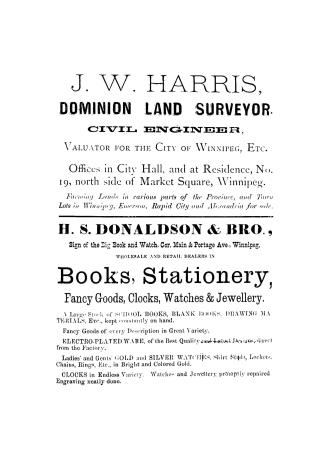 Henderson's directory of Manitoba, the city of Winnipeg and incorporated towns of Manitoba