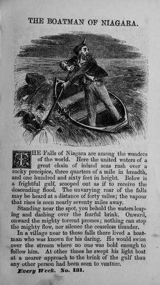 The boatman of Niagara