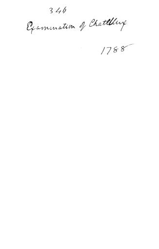 A critical examination of the Marquis de Chatellux's Travels in North America, in a letter addressed to the Marquis, principally intended as a refutation (...)
