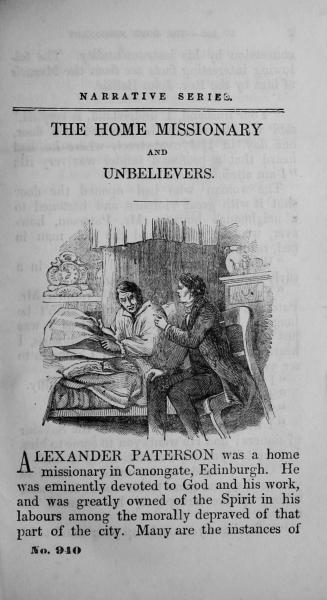 The home missionary and unbelievers