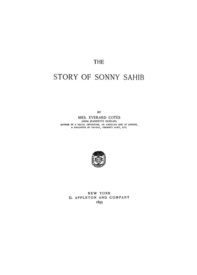 The story of Sonny Sahib