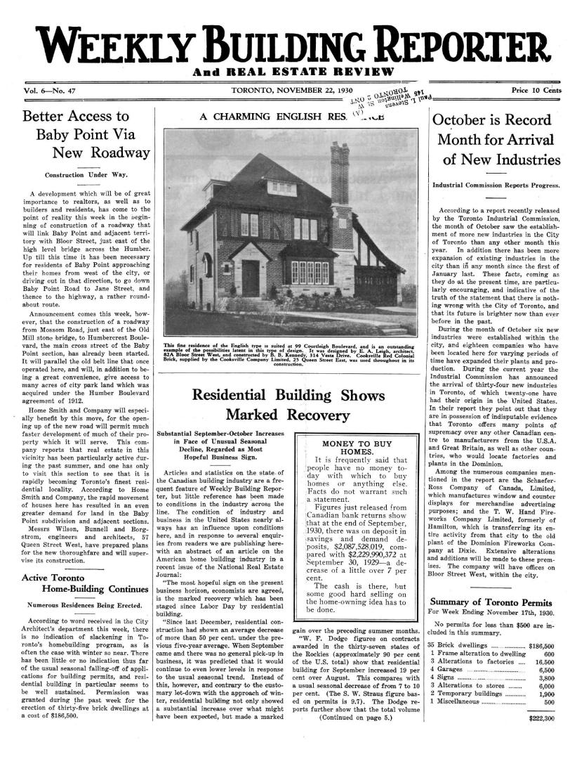 Weekly building reporter and real estate review, 1930-11-22