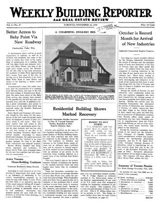 Weekly building reporter and real estate review, 1930-11-22
