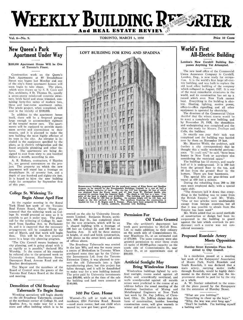 Weekly building reporter and real estate review, 1930-03-01