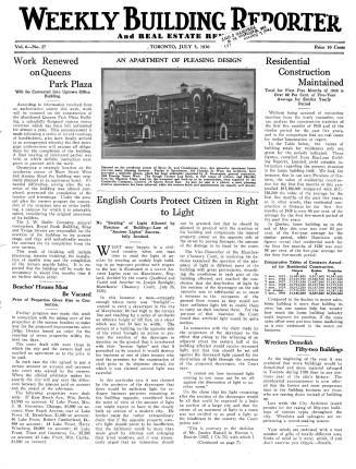 Weekly building reporter and real estate review, 1930-07-05