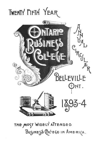 Annual circular 1893-1894