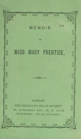 Memoir of Miss Mary Prentice