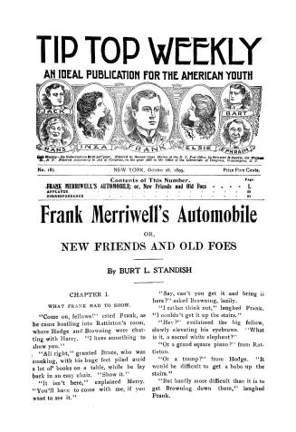 Frank Merriwell's automobile, or, New friends and old foes