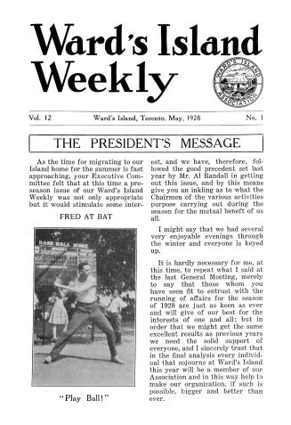 Ward's Island weekly, 1928-05