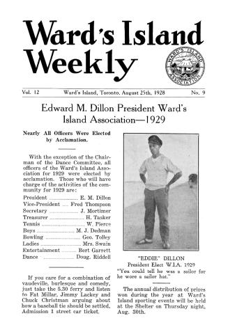 Ward's Island weekly, 1928-08-25