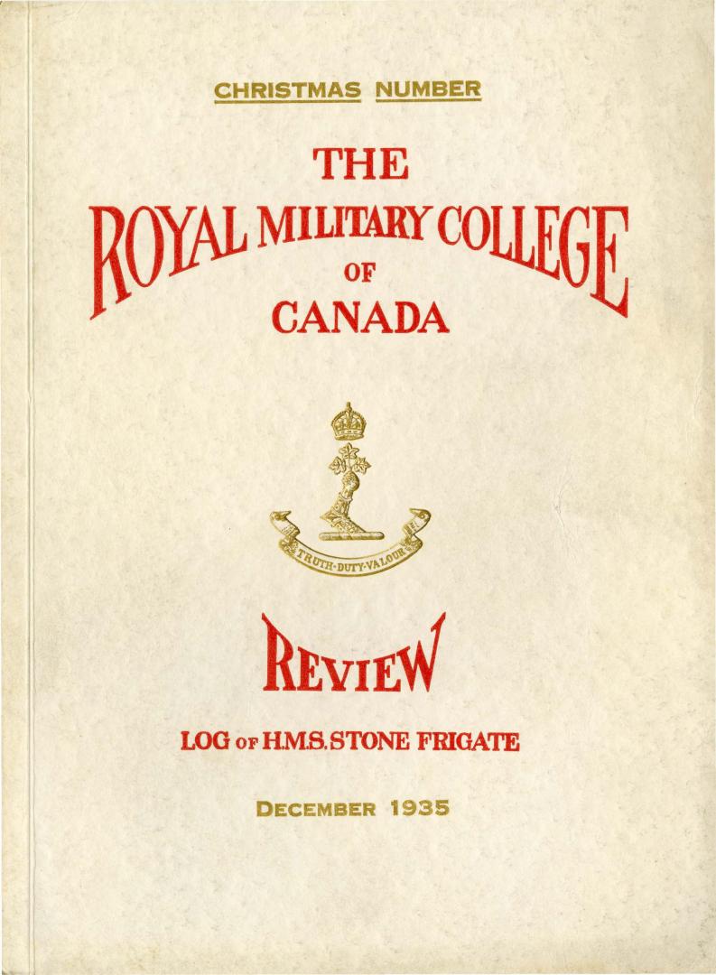 Royal Military College of Canada Review, 1935-Dec
