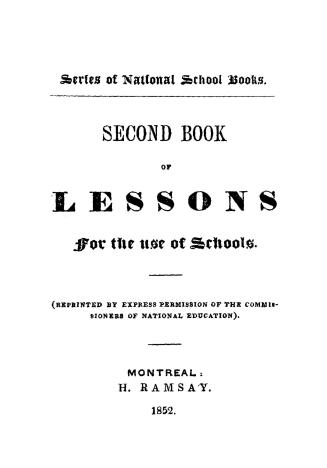 Second book of lessons : for the use of schools