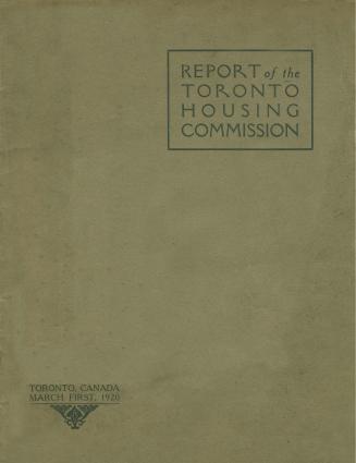 Report of the Toronto Housing Commission (1920)
