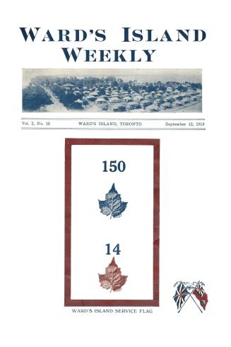 Ward's Island weekly, 1918-09-12