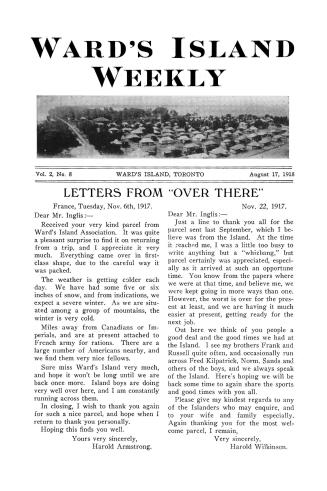 Ward's Island weekly, 1918-08-17