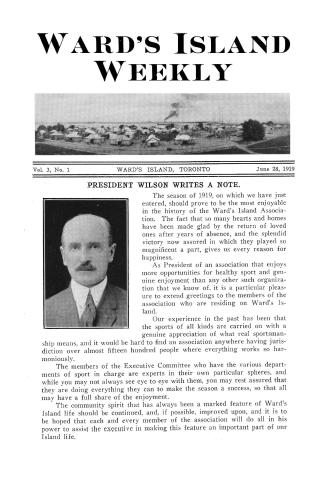 Ward's Island weekly, 1919-06-28