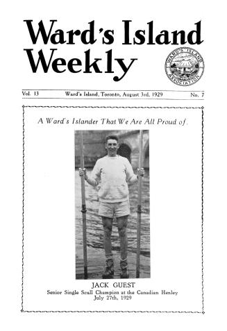 Ward's Island weekly, 1929-08-03