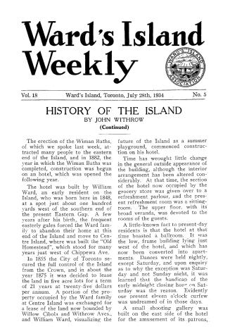 Ward's Island weekly, 1934-07-28