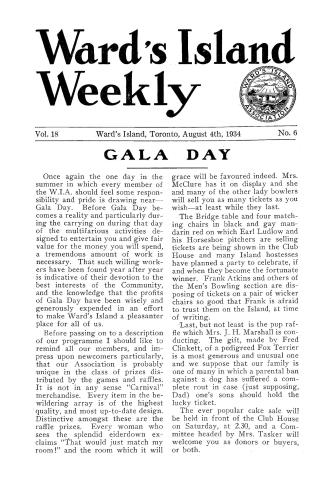 Ward's Island weekly, 1934-08-04