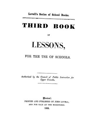 Third book of lessons : for the use of schools
