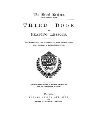 Third book of reading lessons