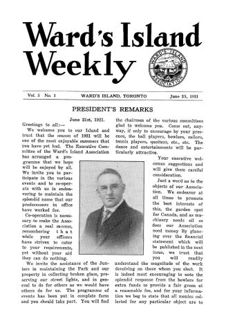 Ward's Island weekly, 1921-06-25