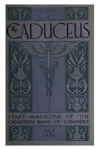 Caduceus : staff magazine of the Canadian Bank of Commerce (July, 1932)