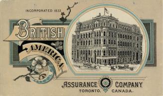 Incorporated 1833 British Assurance Company, Toronto, Canada