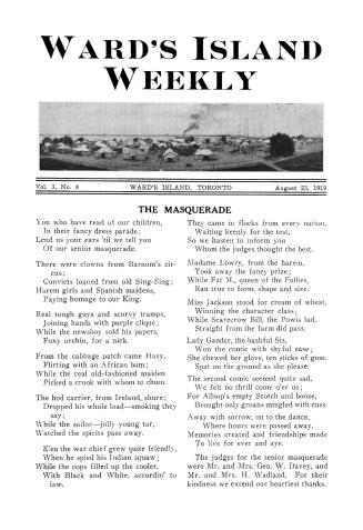 Ward's Island weekly, 1919-08-23
