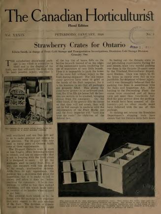 The Canadian horticulturist [monthly] January- December 1916