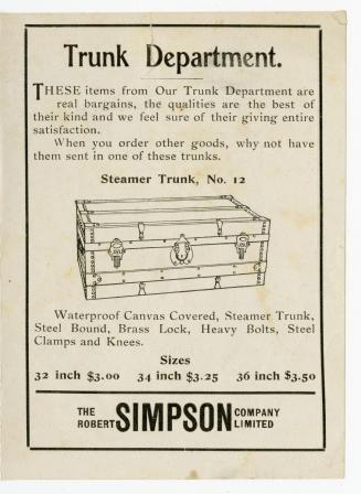 Illustration of a steamer trunk