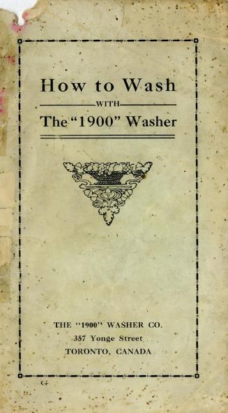 How to wash with the ''1900'' washer