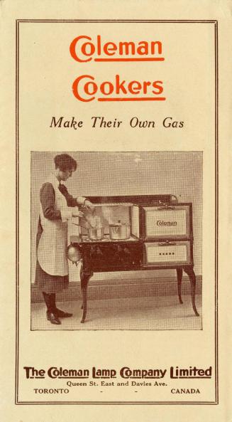 Coleman cookers : make their own gas.