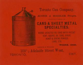 Toronto Can Company, Austin & Boehler proprs